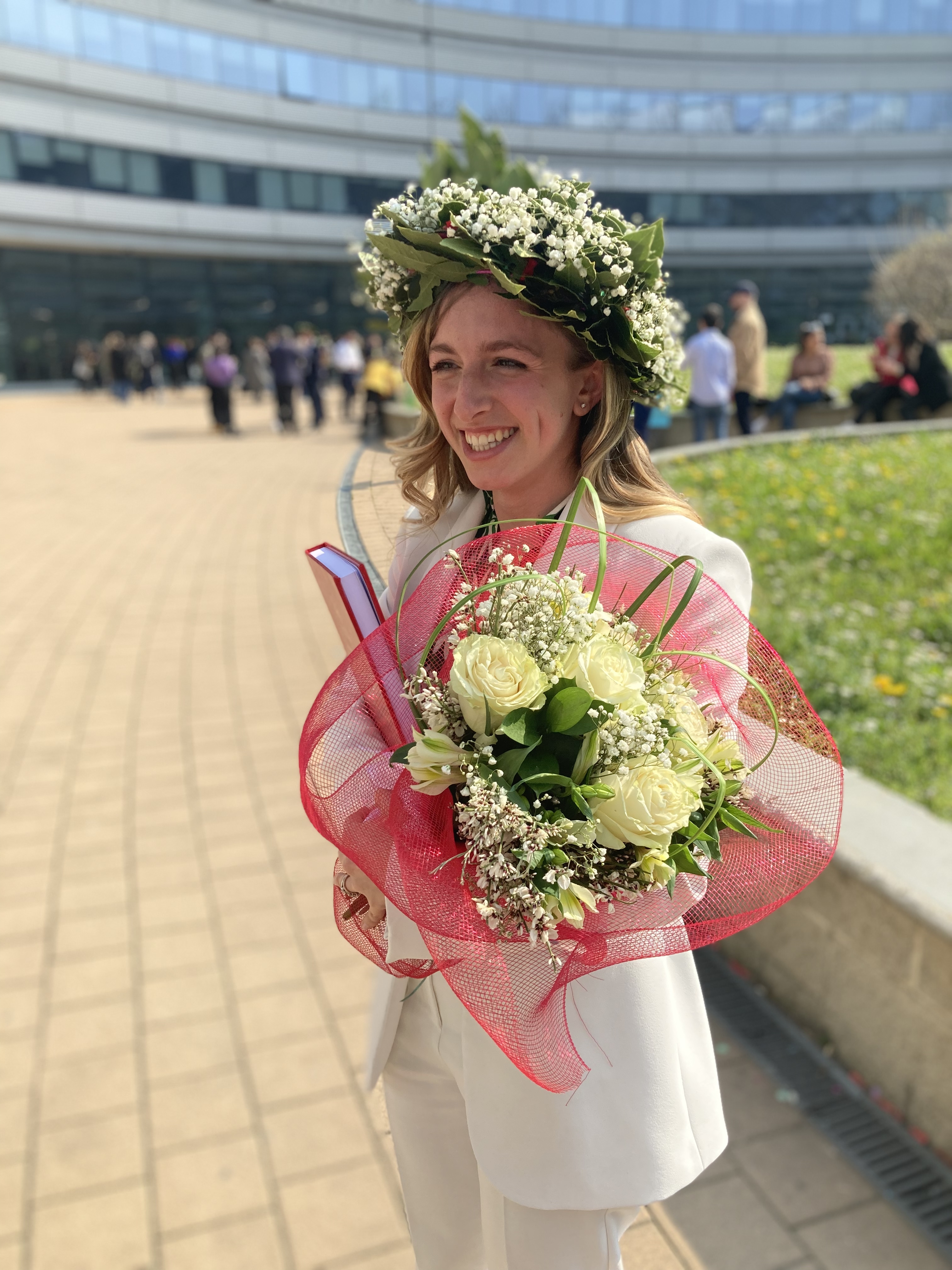 Martina Pagliano on her graduation day.